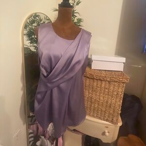 Ann tailor lilac sleeveless top size 10